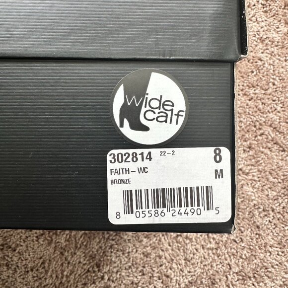 NWT Women's Michael Shannon Metallic Bronze/Gold Cowboy Boots Size 8 - Picture 10 of 11